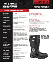 Black Diamond X2 Leather Structural Firefighter Boot