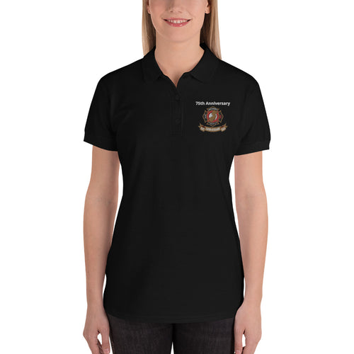75th Anniversary Embroidered Women's Polo Shirt